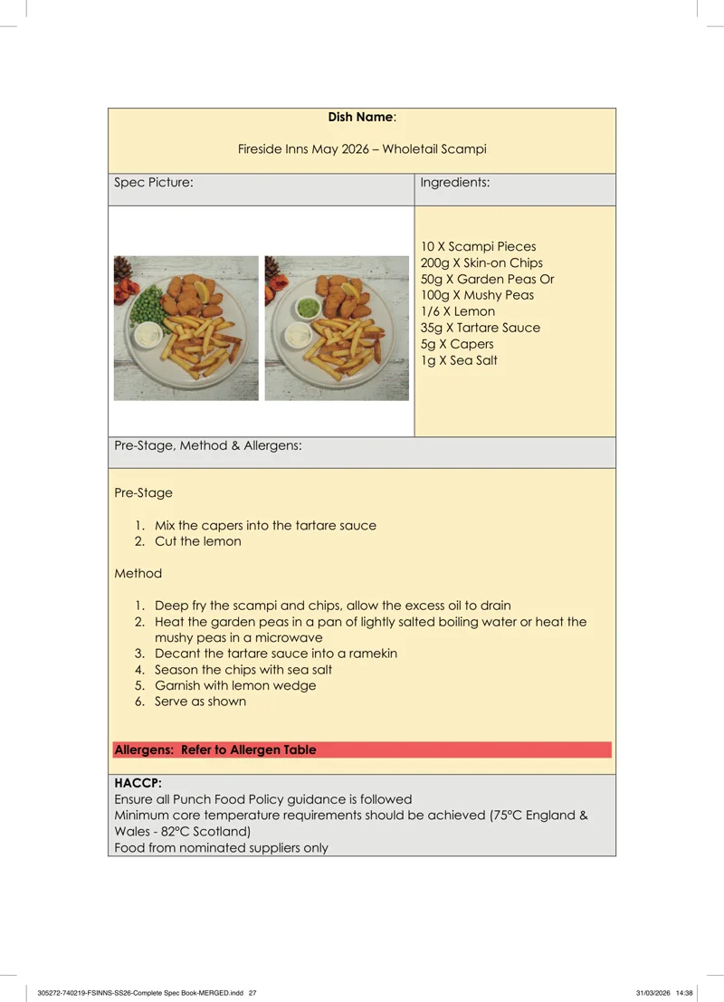 Wholetail Scampi spec sheet